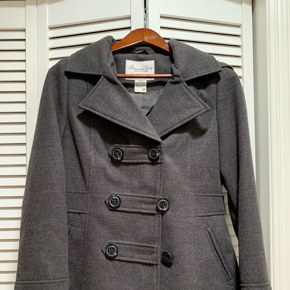 Gray American Rag Peacoat